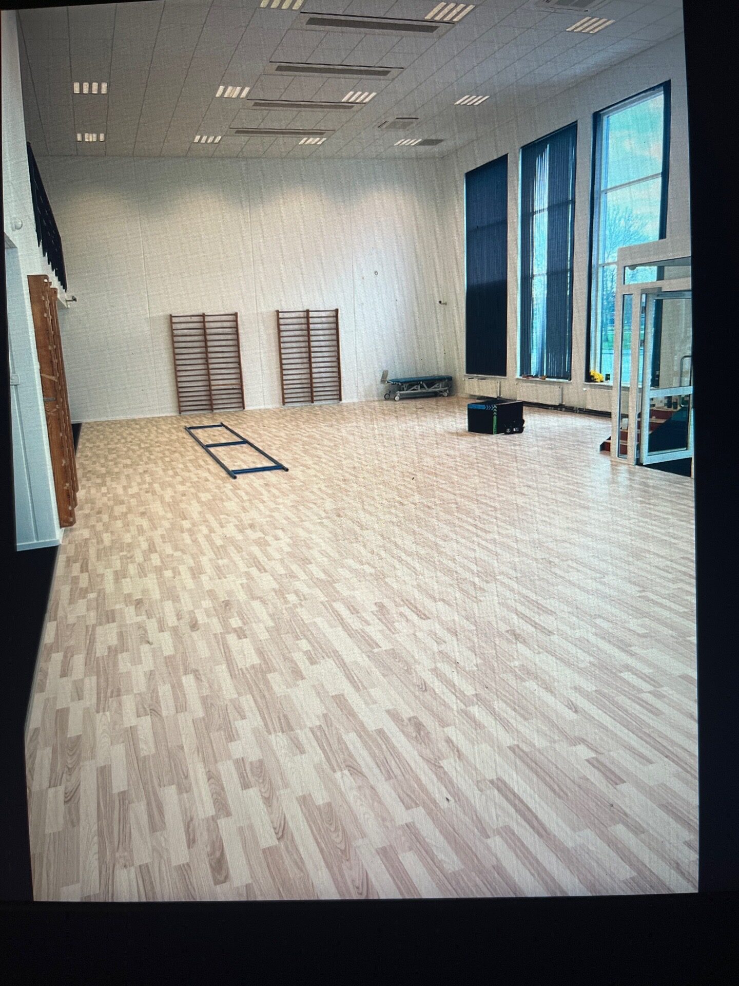Nyt gulv i træningslokale